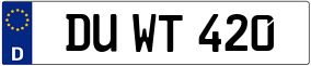 Truck License Plate